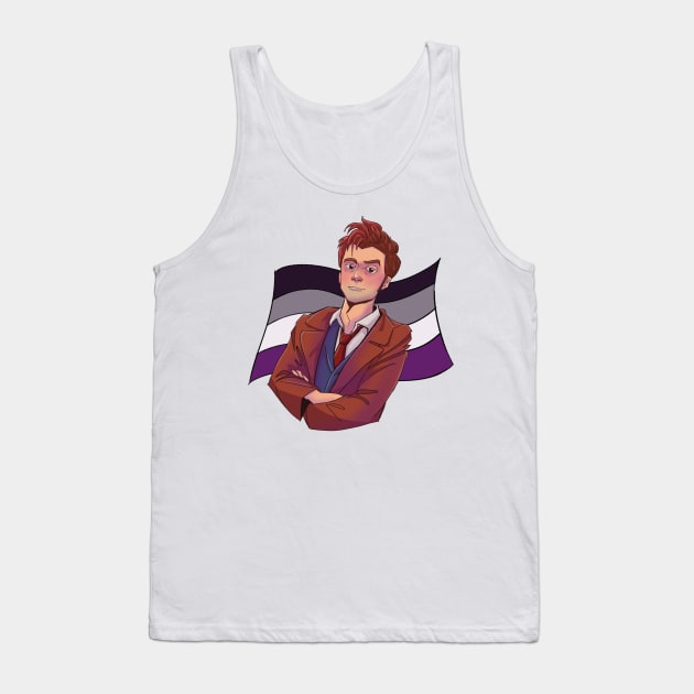 Asexual Doctor Who - Tenth Doctor Tank Top by inhonoredglory